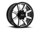 HELO HE909 Gloss Black Machined 5-Lug Wheel; 18x9; 0mm Offset (02-08 RAM 1500, Excluding Mega Cab)