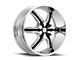 HELO HE791 MAXX Gloss Black Machined 8-Lug Wheel; 17x9; -12mm Offset (03-09 RAM 3500 SRW)