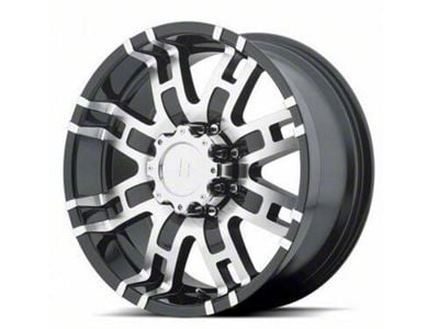 HELO HE835 Gloss Black Machined 6-Lug Wheel; 20x9; 18mm Offset (07-13 Sierra 1500)