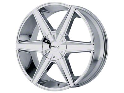 HELO HE887 Chrome 6-Lug Wheel; 22x9; 38mm Offset (07-13 Sierra 1500)