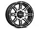 HELO HE900 Gloss Black Machined 6-Lug Wheel; 17x9; -12mm Offset (07-13 Sierra 1500)