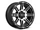 HELO HE900 Gloss Black Machined 6-Lug Wheel; 17x9; -12mm Offset (07-13 Sierra 1500)