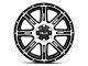 HELO HE900 Gloss Black Machined 6-Lug Wheel; 20x9; 18mm Offset (07-13 Sierra 1500)