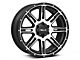 HELO HE900 Gloss Black Machined 6-Lug Wheel; 20x9; 18mm Offset (07-13 Sierra 1500)