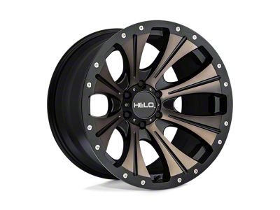 HELO HE901 Satin Black Dark Tint 6-Lug Wheel; 18x9; 18mm Offset (07-13 Sierra 1500)