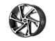 HELO HE903 Gloss Black Machined 6-Lug Wheel; 22x9; 30mm Offset (07-13 Sierra 1500)