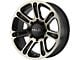 HELO HE904 Satin Black Machined with Dark Tint 6-Lug Wheel; 20x9; -12mm Offset (07-13 Sierra 1500)