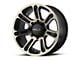 HELO HE904 Satin Black Machined with Dark Tint 6-Lug Wheel; 20x9; 18mm Offset (07-13 Sierra 1500)