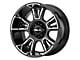 HELO HE914 Gloss Black Machined 6-Lug Wheel; 20x10; -18mm Offset (07-13 Sierra 1500)