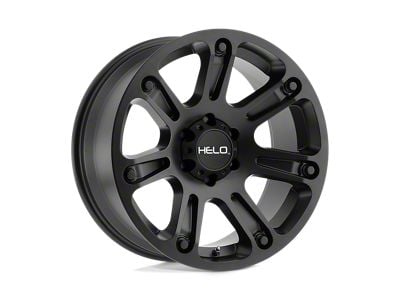 HELO HE904 Satin Black 8-Lug Wheel; 17x9; 0mm Offset (07-10 Sierra 3500 HD SRW)