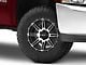 HELO HE900 Gloss Black Machined 6-Lug Wheel; 17x9; -12mm Offset (07-13 Silverado 1500)