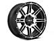 HELO HE900 Gloss Black Machined 6-Lug Wheel; 17x9; -12mm Offset (07-13 Silverado 1500)