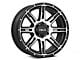 HELO HE900 Gloss Black Machined 6-Lug Wheel; 20x9; 0mm Offset (07-13 Silverado 1500)