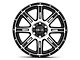 HELO HE900 Gloss Black Machined 6-Lug Wheel; 20x9; 0mm Offset (07-13 Silverado 1500)