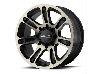 HELO HE904 Satin Black Machined with Dark Tint 6-Lug Wheel; 20x9; 18mm Offset (07-13 Silverado 1500)