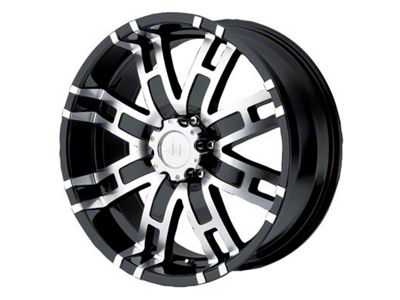 HELO HE835 Gloss Black Machined 6-Lug Wheel; 20x9; 18mm Offset (07-14 Tahoe)