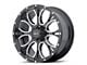 HELO HE879 Gloss Black Machined and Milled 6-Lug Wheel; 20x9; 18mm Offset (07-14 Tahoe)