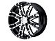 HELO HE835 Gloss Black Machined 6-Lug Wheel; 20x9; 18mm Offset (07-14 Yukon)