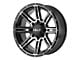 HELO HE900 Gloss Black Machined 6-Lug Wheel; 17x9; -12mm Offset (07-14 Yukon)