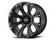 HELO HE901 Satin Black Machined with Dark Tint 6-Lug Wheel; 20x9; 18mm Offset (07-14 Yukon)