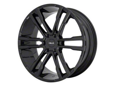 HELO HE918 Gloss Black 6-Lug Wheel; 20x9; 15mm Offset (07-14 Yukon)