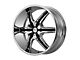 HELO HE891 Chrome with Gloss Black Accent 6-Lug Wheel; 22x9; 35mm Offset (09-14 F-150)