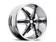 HELO HE866 Chrome with Gloss Black Accents 5-Lug Wheel; 22x9.5; 10mm Offset (09-18 RAM 1500)