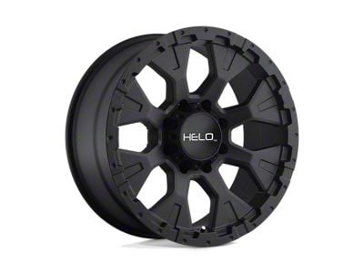 HELO HE878 Satin Black 8-Lug Wheel; 18x9; -12mm Offset (11-16 F-250 Super Duty)