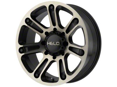 HELO HE904 Satin Black Machined with Dark Tint 8-Lug Wheel; 20x10; -18mm Offset (11-16 F-250 Super Duty)