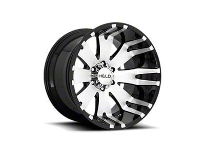 HELO HE917 Gloss Black Machined 8-Lug Wheel; 20x9; 0mm Offset (11-16 F-250 Super Duty)