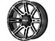 HELO HE900 Gloss Black Machined 8-Lug Wheel; 20x9; 18mm Offset (11-16 F-350 Super Duty SRW)