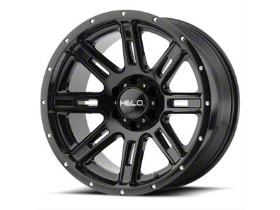 HELO HE900 Gloss Black 8-Lug Wheel; 17x9; -12mm Offset (11-16 F-350 Super Duty SRW)