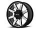 HELO HE909 Gloss Black Machined 8-Lug Wheel; 20x9; 0mm Offset (11-16 F-350 Super Duty SRW)