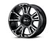 HELO HE914 Gloss Black Machined 8-Lug Wheel; 20x9; 0mm Offset (11-16 F-350 Super Duty SRW)