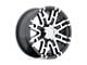 HELO HE835 Gloss Black Machined 6-Lug Wheel; 17x8; 0mm Offset (14-18 Silverado 1500)