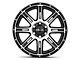 HELO HE900 Gloss Black Machined 6-Lug Wheel; 17x9; -12mm Offset (14-18 Silverado 1500)