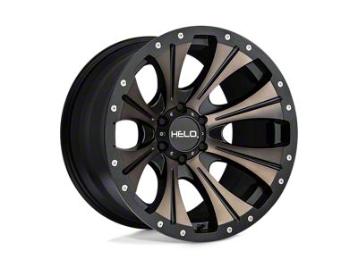 HELO HE901 Satin Black Dark Tint 6-Lug Wheel; 20x12; -44mm Offset (14-18 Silverado 1500)