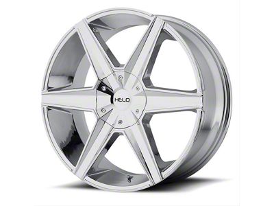 HELO HE887 Chrome 6-Lug Wheel; 22x9; 38mm Offset (15-20 Yukon)