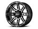 HELO HE900 Gloss Black Machined 6-Lug Wheel; 18x9; 0mm Offset (15-20 Yukon)