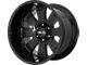 HELO HE917 Gloss Black Machined 8-Lug Wheel; 20x10; -18mm Offset (23-24 F-350 Super Duty SRW)