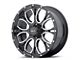 HELO HE879 Gloss Black Machined and Milled 6-Lug Wheel; 20x9; 18mm Offset (24-25 Ranger)