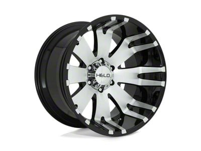 HELO HE917 Gloss Black Machined 8-Lug Wheel; 20x10; -18mm Offset (99-07 F-350 Super Duty SRW)