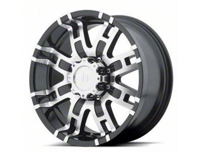 HELO HE835 Gloss Black Machined 6-Lug Wheel; 20x9; 18mm Offset (99-06 Silverado 1500)