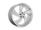 HELO HE835 Gloss Black Machined 6-Lug Wheel; 22x9.5; 18mm Offset (99-06 Silverado 1500)