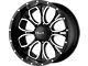 HELO HE879 Gloss Black Machined and Milled 6-Lug Wheel; 20x9; 18mm Offset (99-06 Silverado 1500)