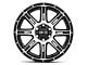 HELO HE900 Gloss Black Machined 6-Lug Wheel; 20x9; 0mm Offset (99-06 Silverado 1500)