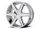 HELO HE887 Chrome 6-Lug Wheel; 22x9; 38mm Offset (23-25 Canyon)