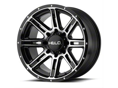 HELO HE900 Gloss Black Machined 6-Lug Wheel; 18x9; 0mm Offset (23-25 Canyon)