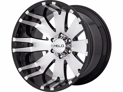 HELO HE917 Gloss Black Machined 6-Lug Wheel; 20x10; -18mm Offset (23-24 Canyon)