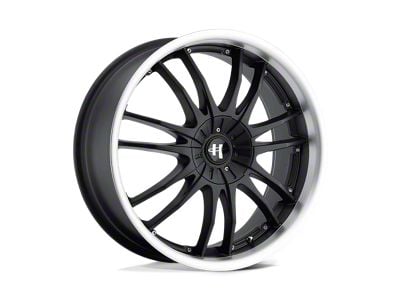 HELO HE845 Gloss Black Machined 5-Lug Wheel; 18x8; 42mm Offset (87-90 Dakota)